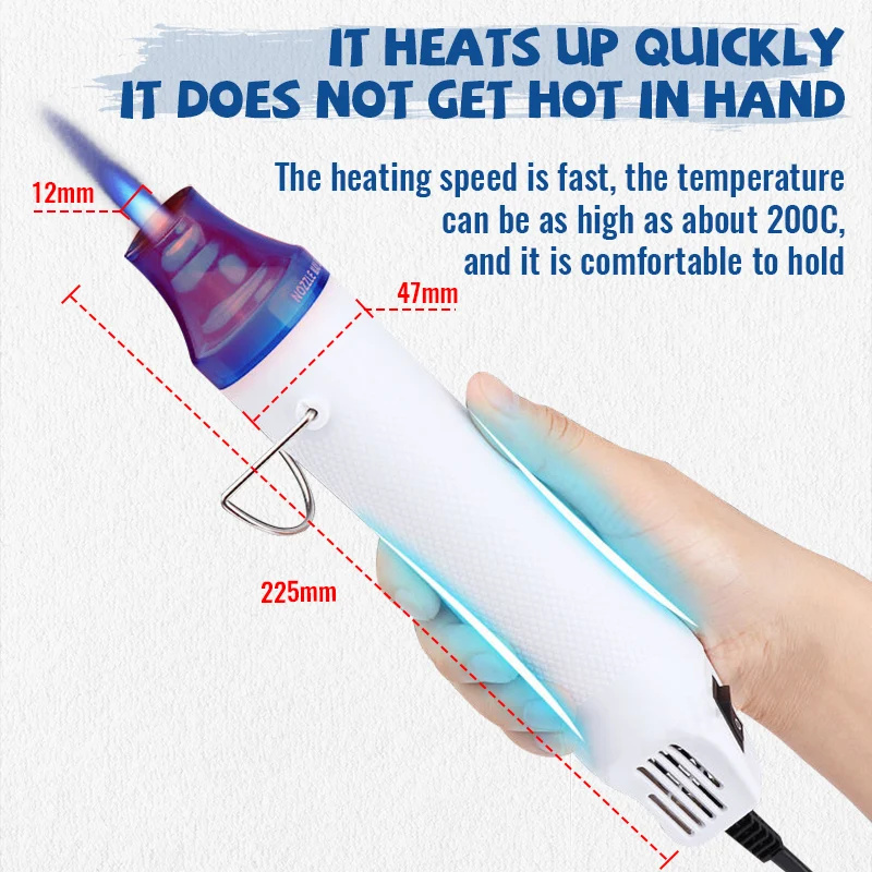 Heat Gun Small - Термофен 220В для пайки и нагрева,