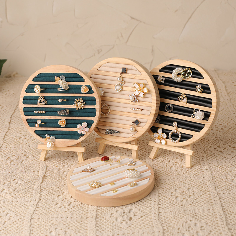 Wood Ring Blank - Деревянный поднос круглой формы для ювелирных