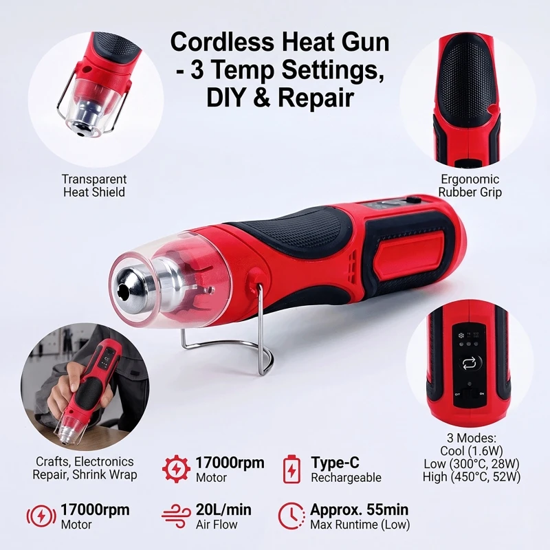 Портативный беспроводной мини- – обзор и цена Heat Gun Small