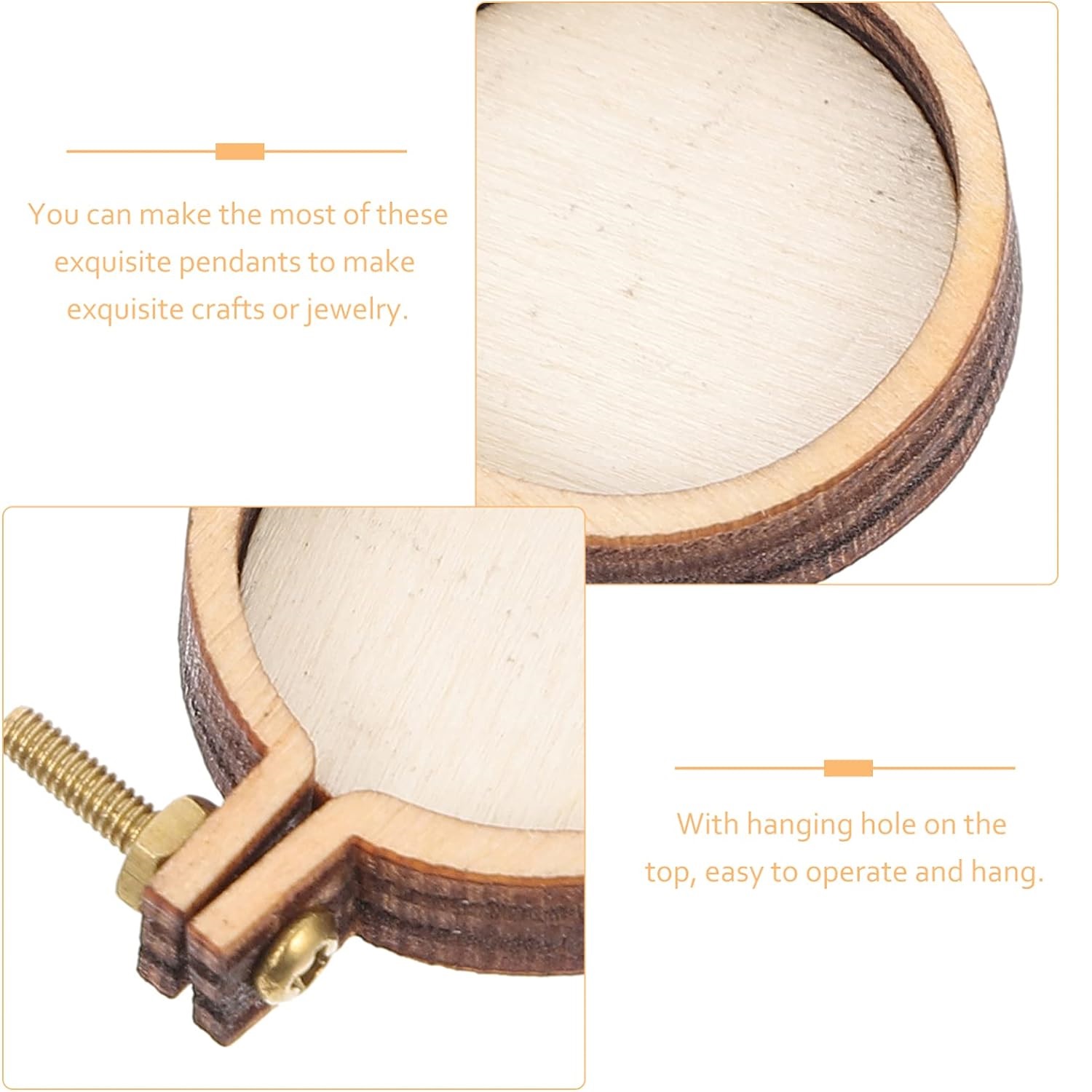 10 шт. мини-обруч для вышивки, – обзор и цена Wood Ring Blank