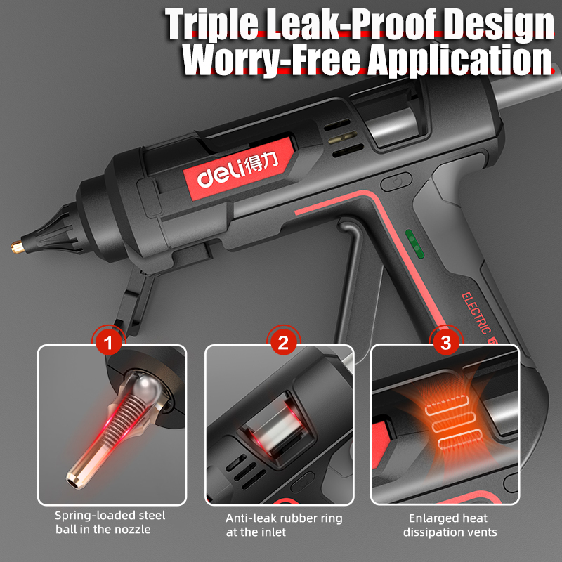 DELI 300 Вт термоклеевой писто – обзор и цена Heat Gun Small